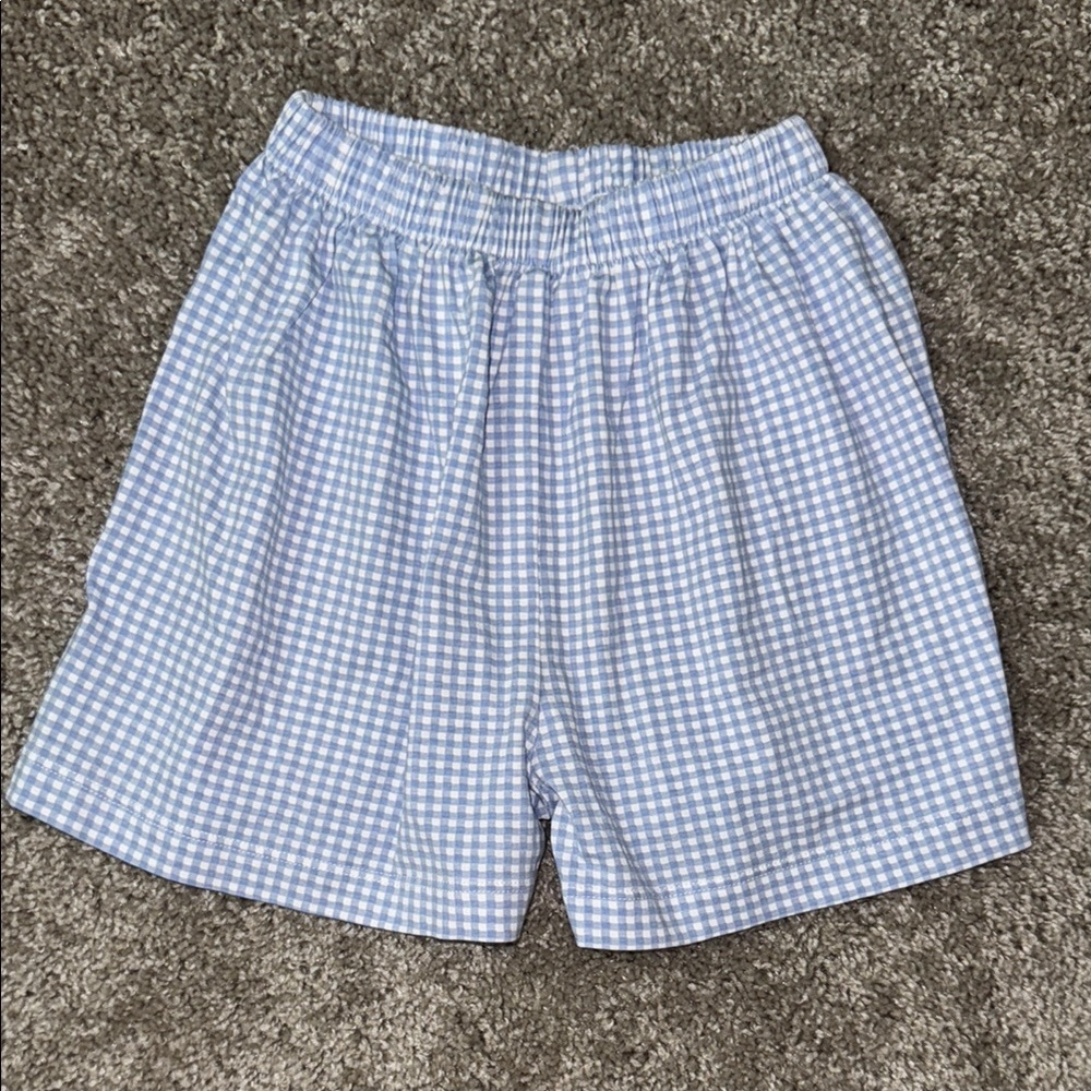 Shrimp & Grits Boys’ Checkered Shorts